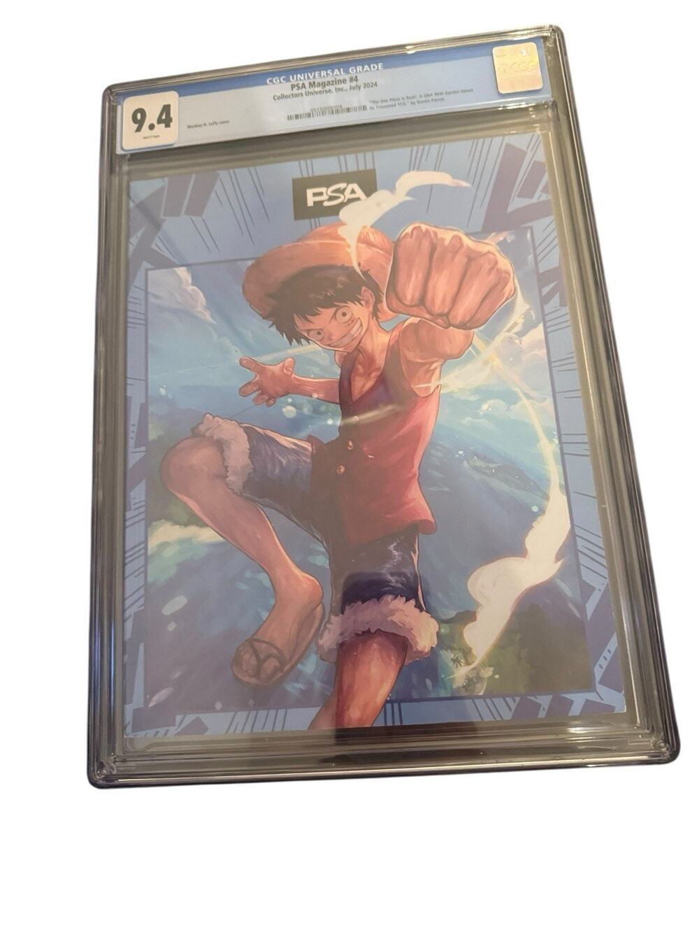 PSA Magazine #4 Collectors Universe July 2024 Monkey D Luffy One Piece CGC 9.4